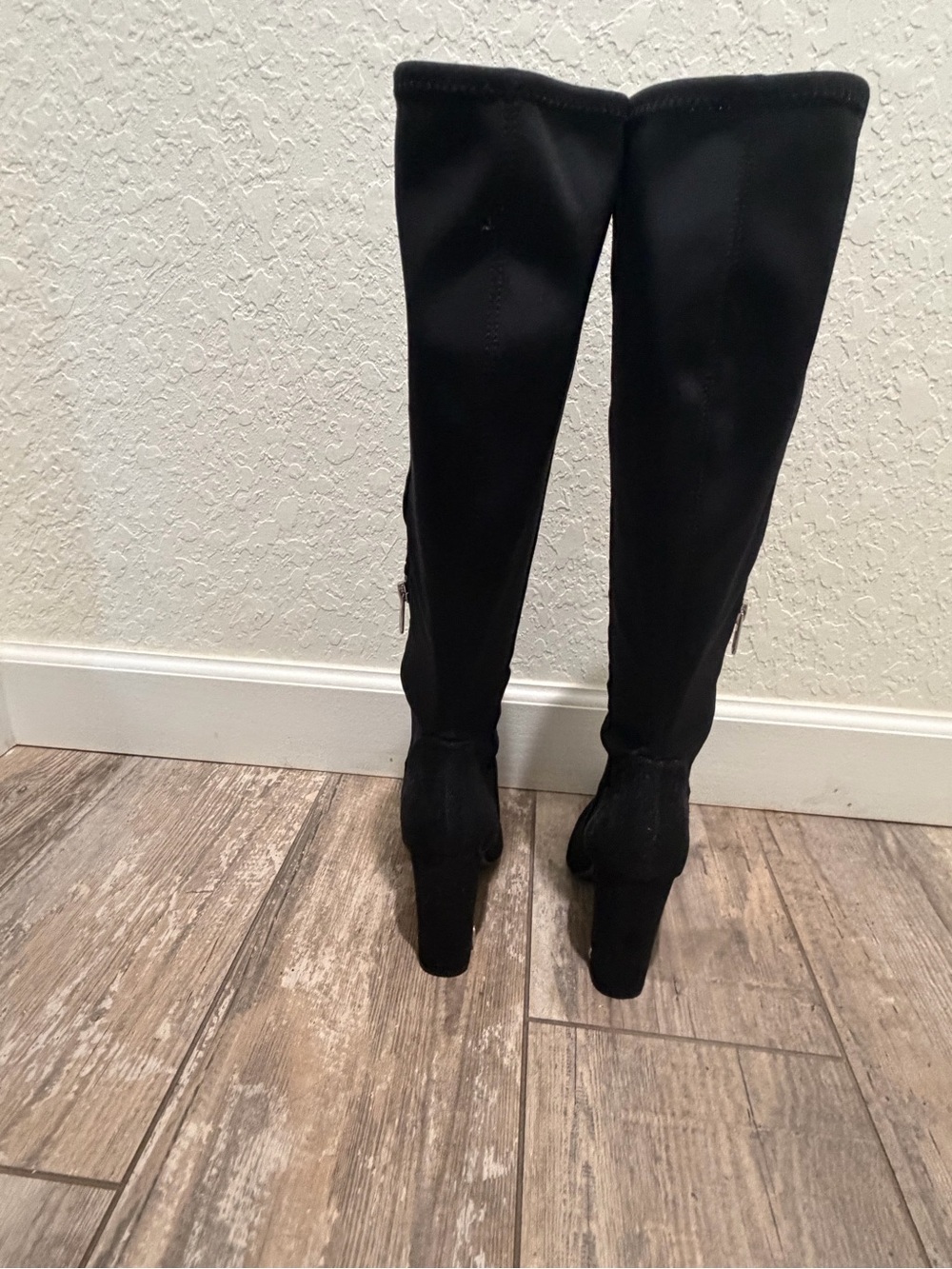 Sam Elderman Knee High Black Suede Women's Boots( Size 7.5) - Picture 3 of 4